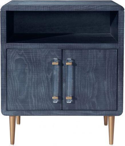 Tov Furniture Side & End Tables - Marco Lacquer Indigo Side Table