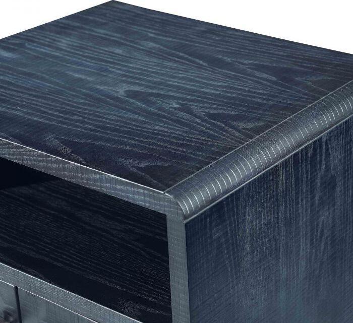 Tov Furniture Side & End Tables - Marco Lacquer Indigo Side Table