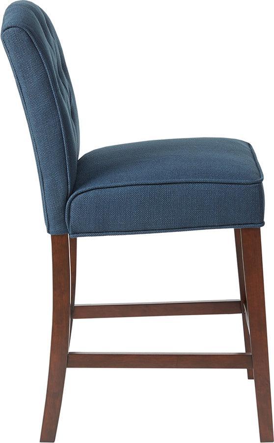 Olliix.com Barstools - Marian Tufted Counter Stool Navy