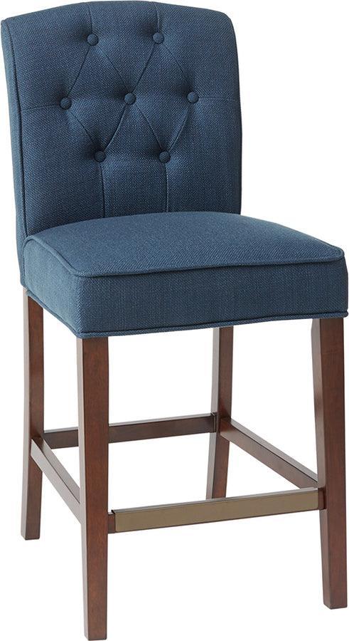 Olliix.com Barstools - Marian Tufted Counter Stool Navy