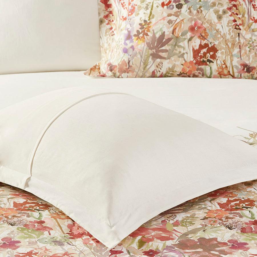 Olliix.com Duvet & Duvet Sets - Mariana Transitional 3 Piece Cotton Printed Duvet Cover Set Full/Queen Multi