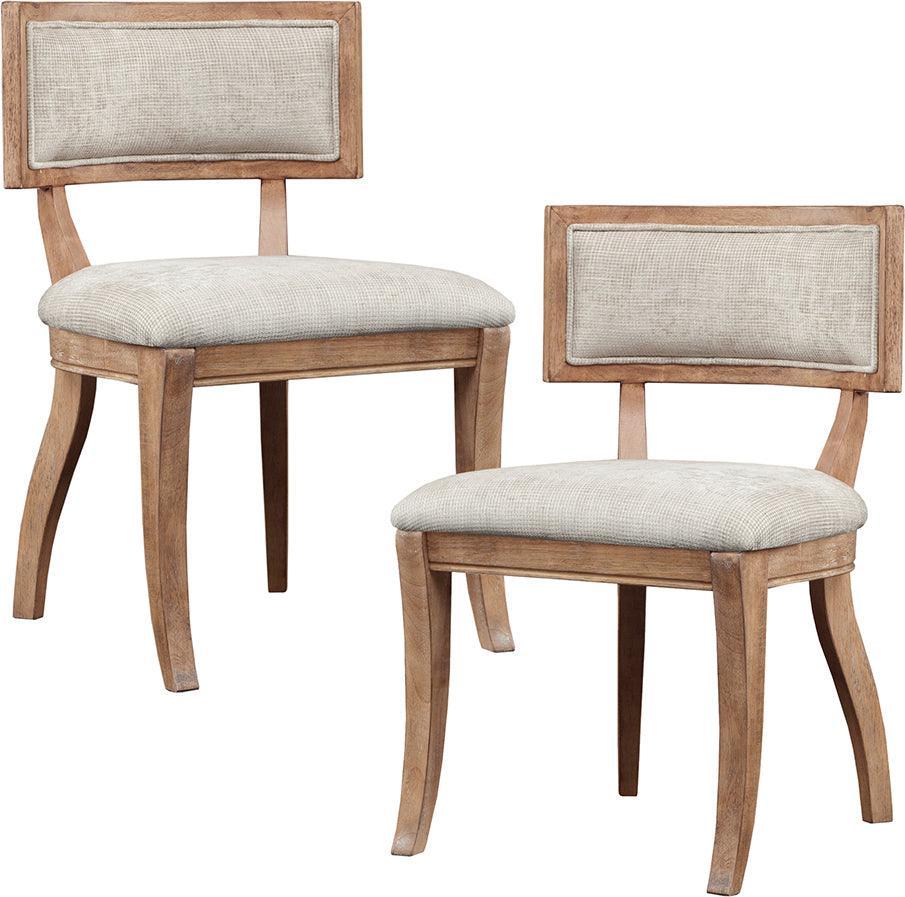 Olliix.com Dining Chairs - Marie Modern/Contemporary Dining Chair (Set of 2) 20.625Wx21.5Dx31.375H" (2) Beige & Light Natural