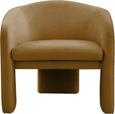 Tov Furniture Accent Chairs - Marla Cognac Velvet Accent Chair