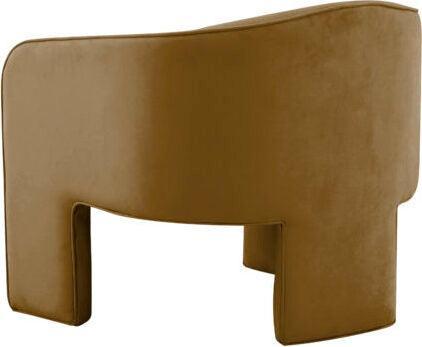 Tov Furniture Accent Chairs - Marla Cognac Velvet Accent Chair