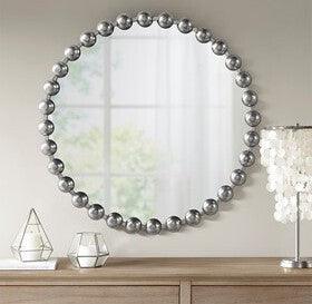 Olliix.com Mirrors - Marlowe Round Wall Decor Mirror Silver