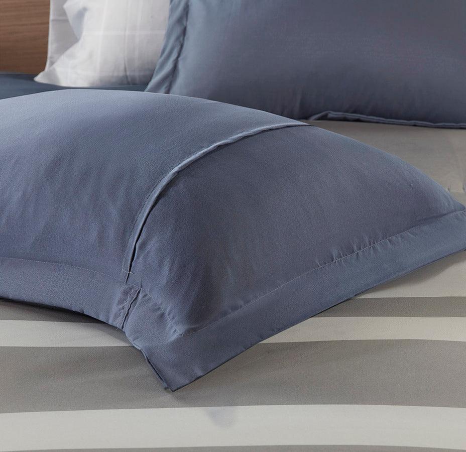 Olliix.com Comforters & Blankets - Marsden Complete Bed Set Including Sheets Blue & Gray Full