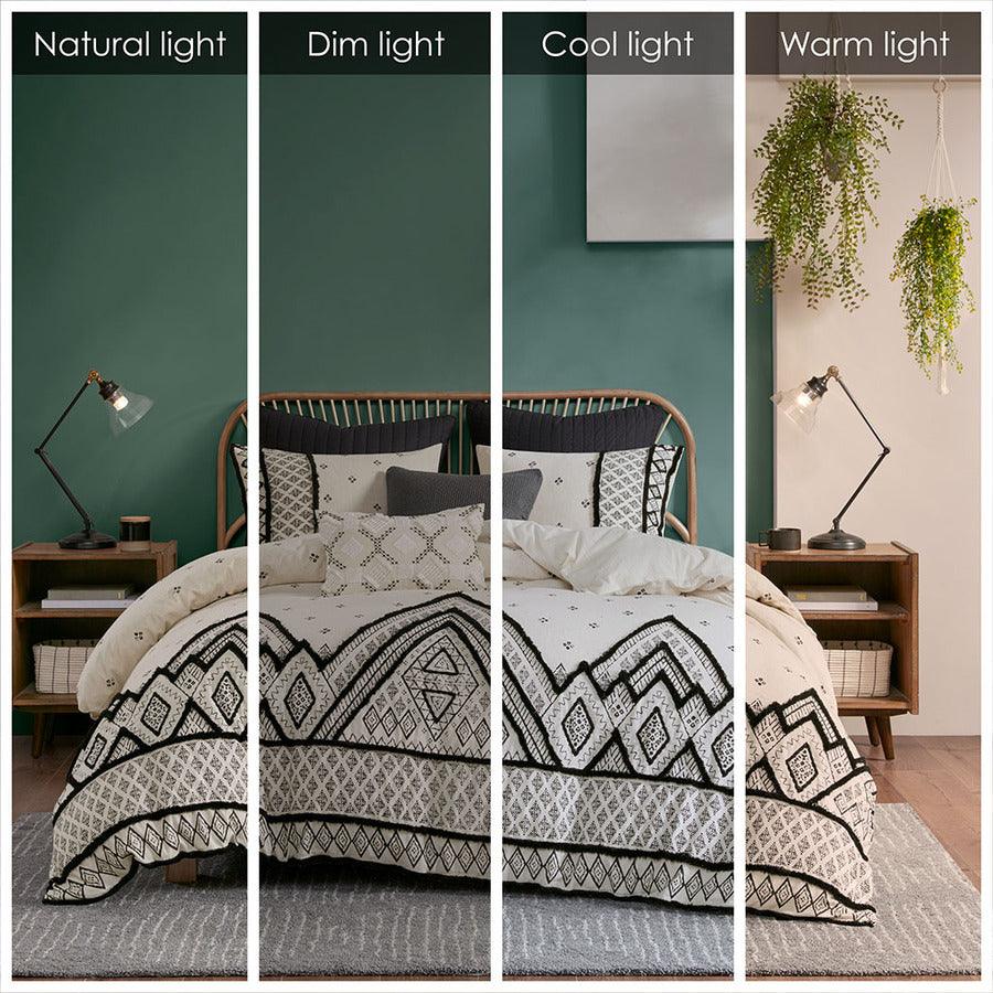 Olliix.com Comforters & Blankets - Marta 3 Piece Flax And Cotton Blended Comforter Set Natural King