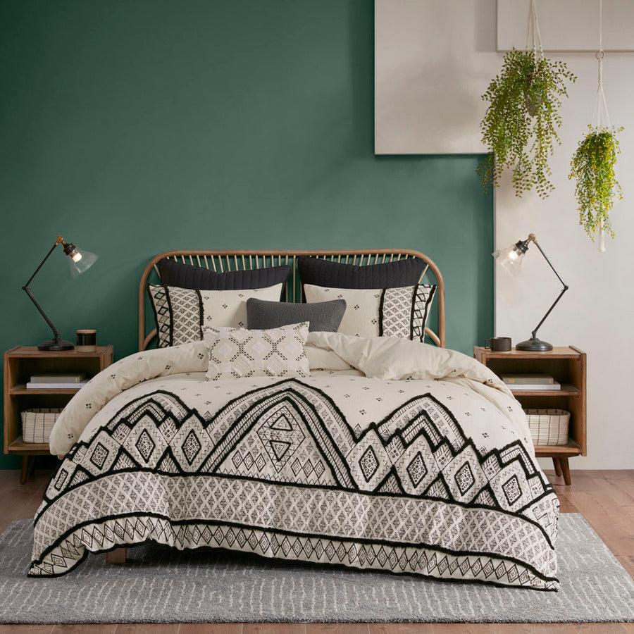 Olliix.com Comforters & Blankets - Marta 3 Piece Flax And Cotton Blended Comforter Set Natural King