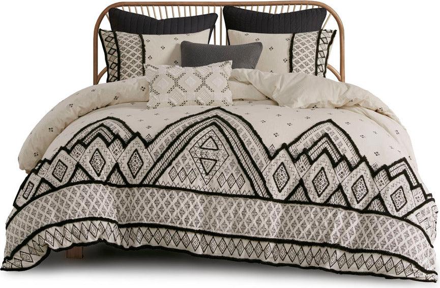 Olliix.com Comforters & Blankets - Marta Casual 3 Piece Flax and Cotton Blended Comforter Set Natural Full/Queen