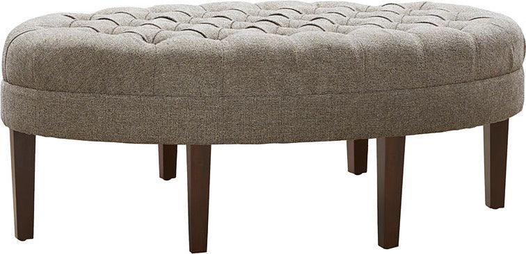 Olliix.com Ottomans & Stools - Martin Contemporary Surfboard Tufted Ottoman 48W x 27.5D x 18H Brown Multicolor
