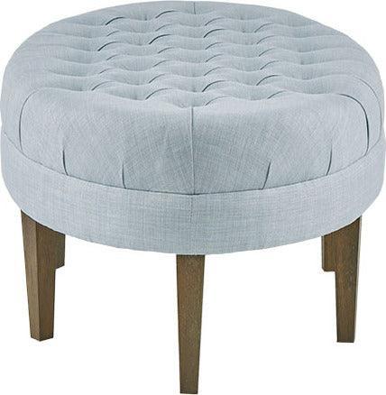 Olliix.com Ottomans & Stools - Martin Modern/Contemporary Surfboard Tufted Ottoman 48"W x 27.5"D x 18"H Dusty Blue