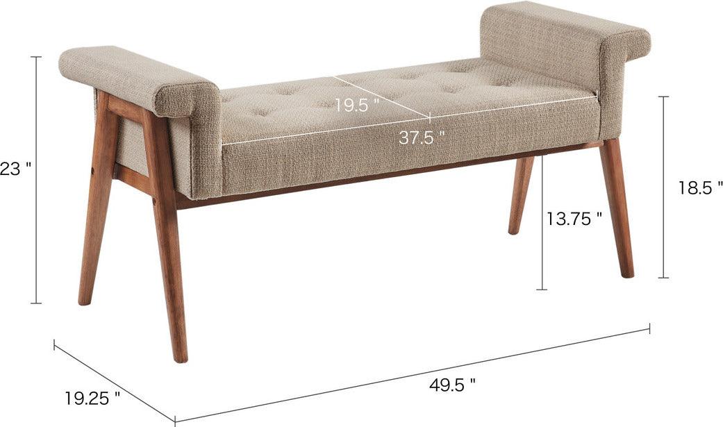 Olliix.com Benches - Mason Accent Bench Tan