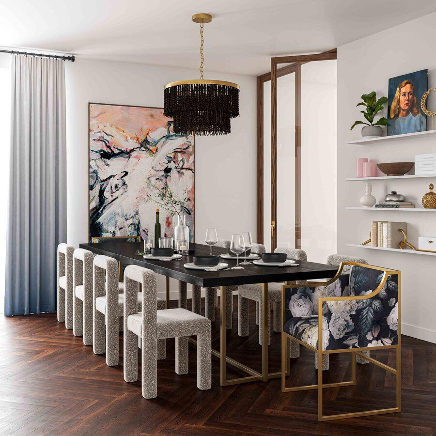 Tov Furniture Dining Tables - Mason Black 95" Dining Table