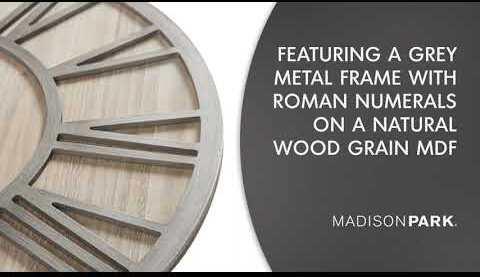 Olliix.com Clocks - Mason Wall Clock Natural
