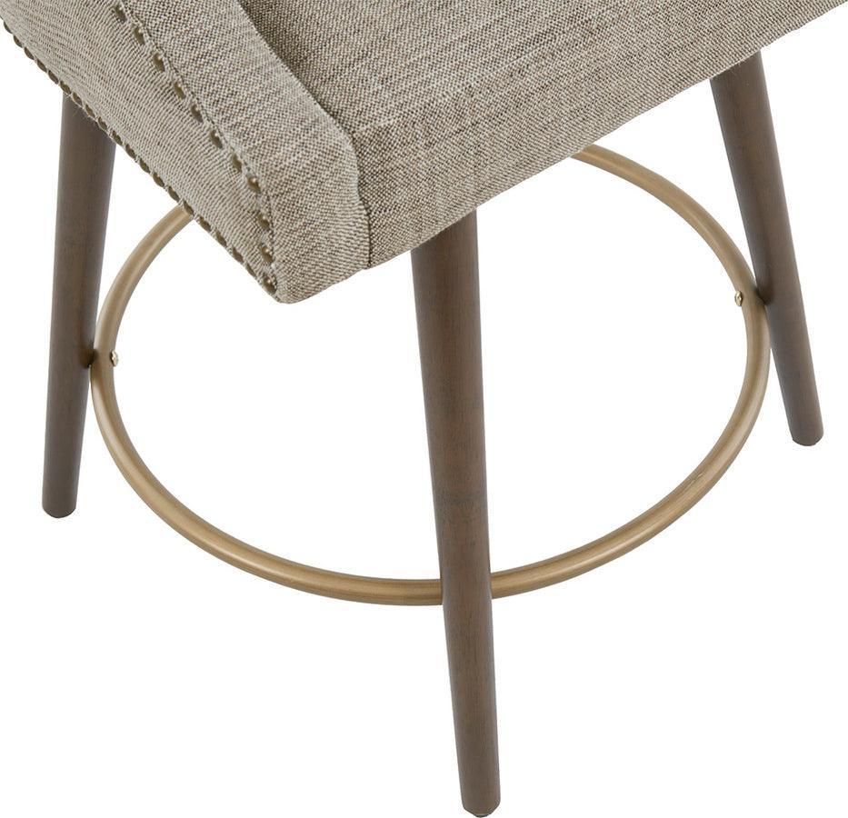 Olliix.com Barstools - Mateo Swivel Counter Stool Gray Multicolor