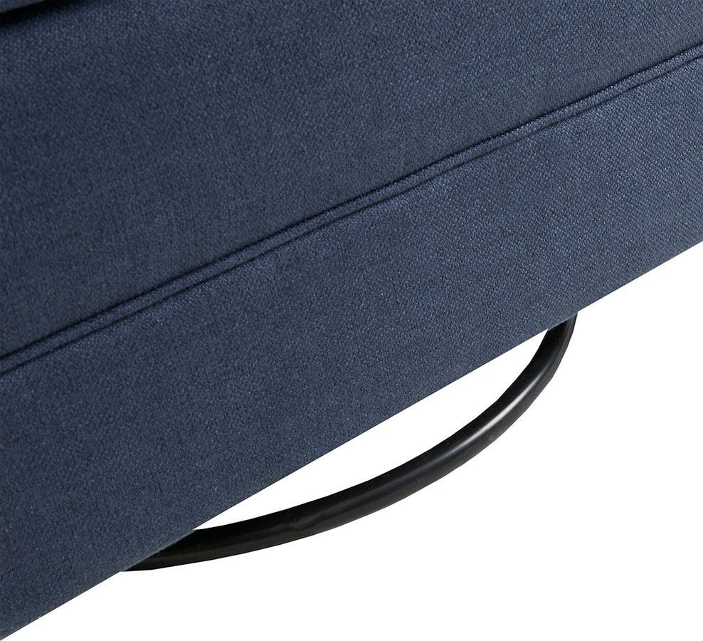 Olliix.com Accent Chairs - Mathis Swivel Glider Chair Blue