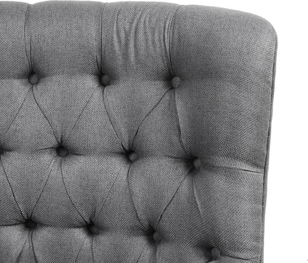 Olliix.com Accent Chairs - Mathis Swivel Glider Chair Gray