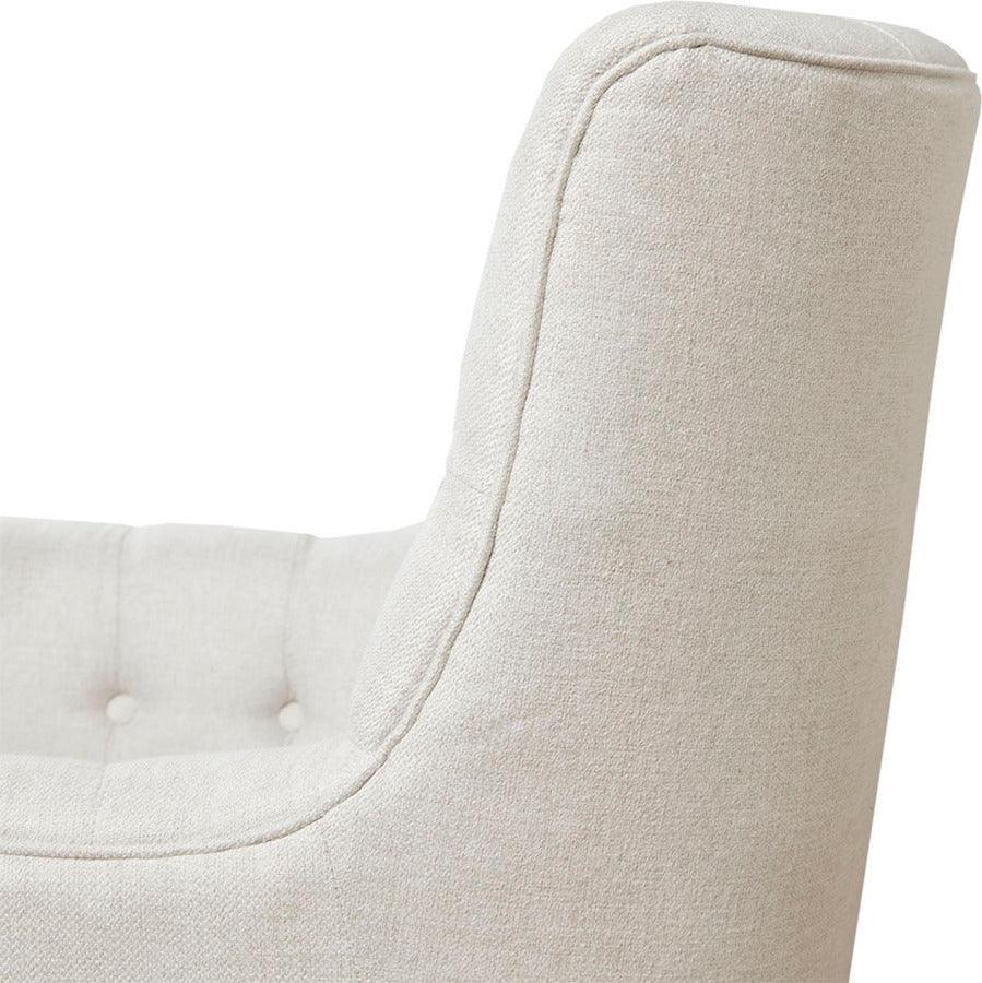 Olliix.com Accent Chairs - Mathis Swivel Glider Chair Natural