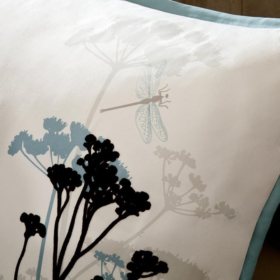 Olliix.com Comforters & Blankets - Matilda California King 7 Piece Transitional Comforter Set Blue
