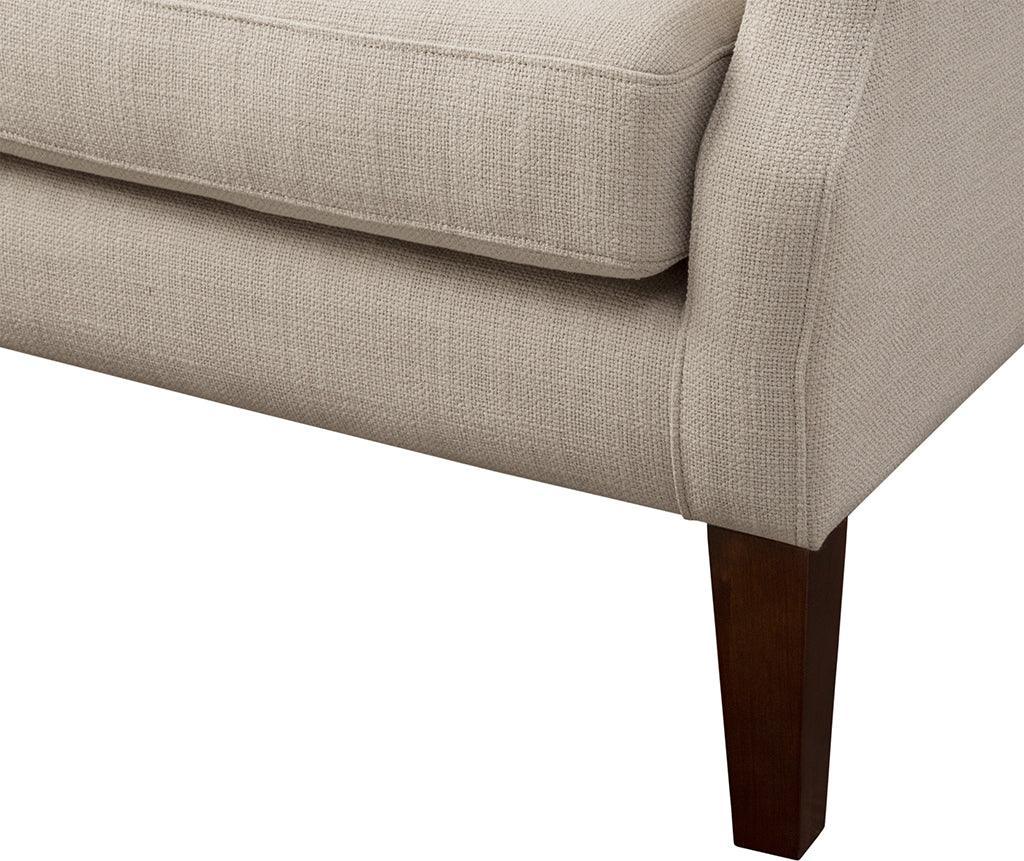 Olliix.com Accent Chairs - Maxwell Button Tufted Wing Chair Linen