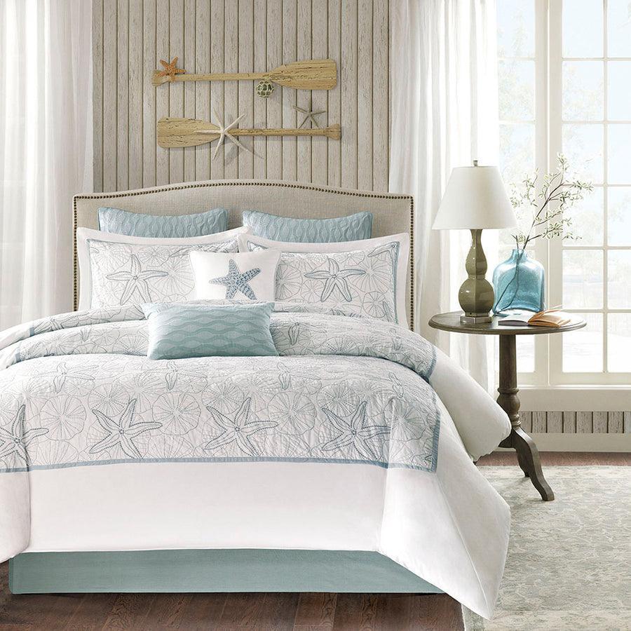 Olliix.com Comforters & Blankets - Maya Casual Bay Comforter Set White Full