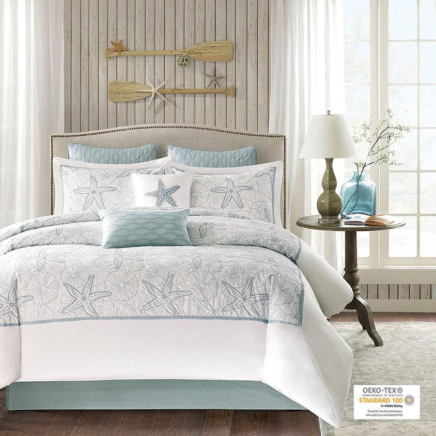 Olliix.com Comforters & Blankets - Maya Casual Bay Comforter Set White Full