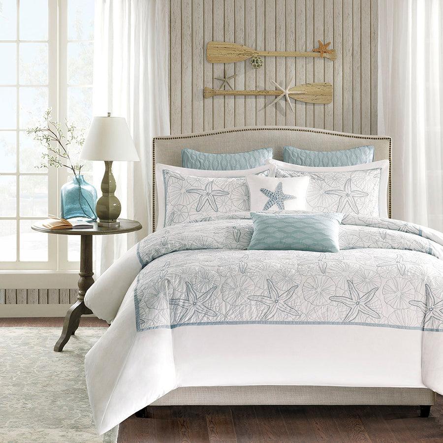 Olliix.com Duvet & Duvet Sets - Maya Full/Queen Bay Duvet Cover Mini Set White