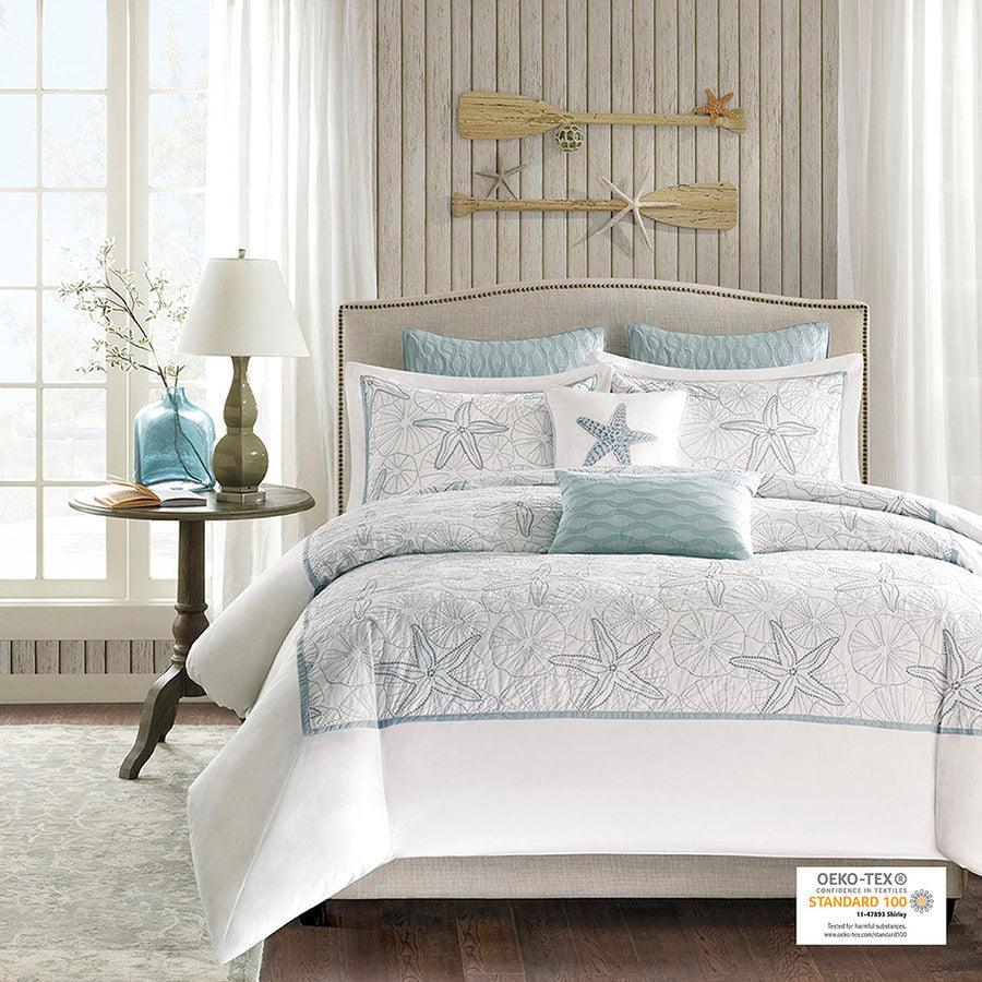 Olliix.com Duvet & Duvet Sets - Maya Full/Queen Bay Duvet Cover Mini Set White