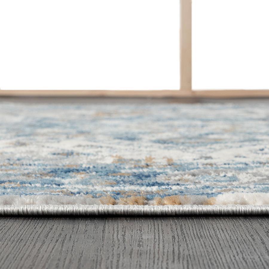 Olliix.com Indoor Rugs - Medallion Woven Area Rug Blue MP35-8029