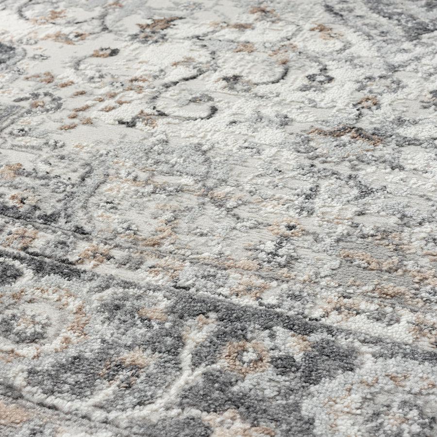Olliix.com Indoor Rugs - Medallion Woven Area Rug Grey MP35-8033