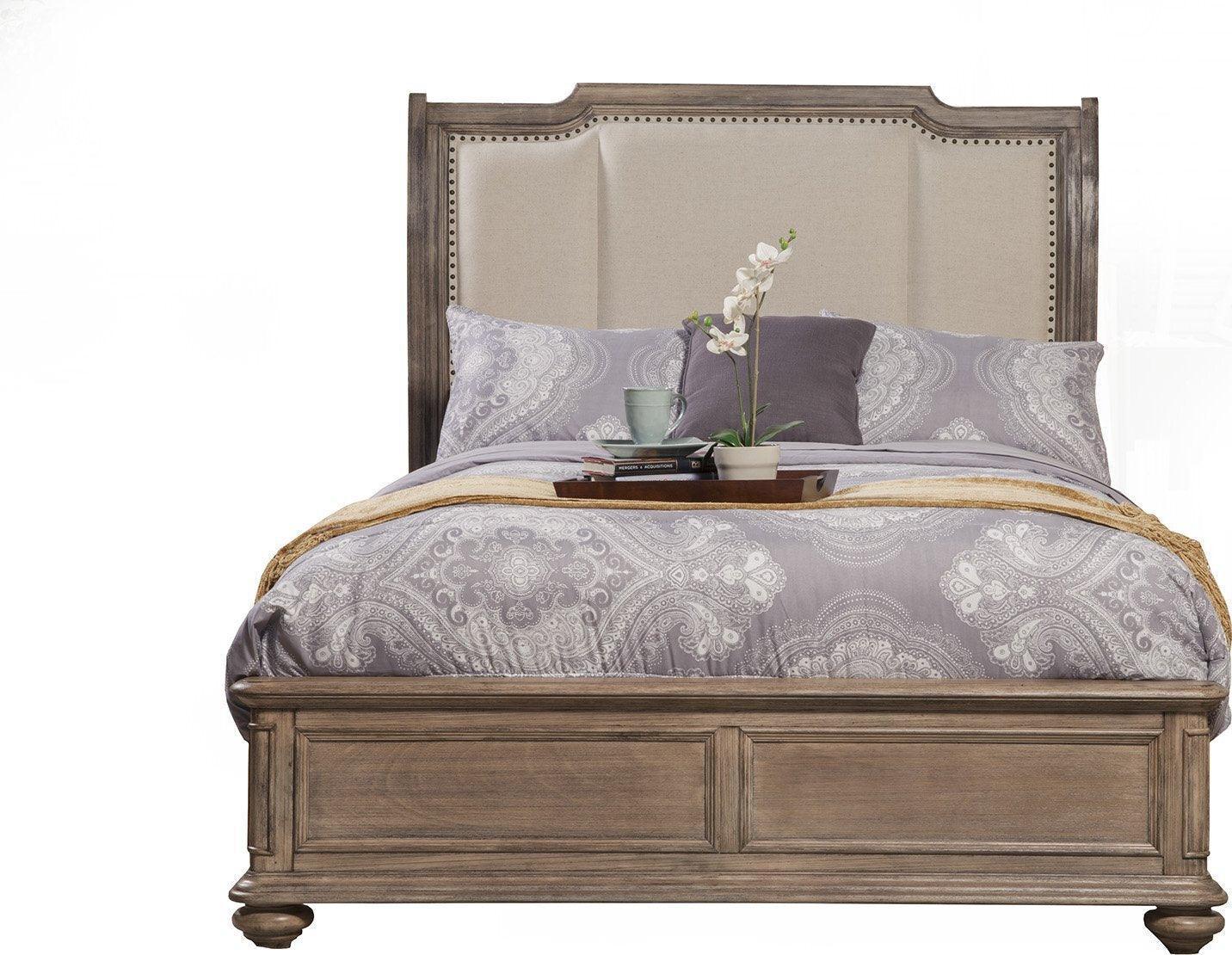 Alpine Furniture Beds - Melbourne California King Sleigh Bed French Truffle