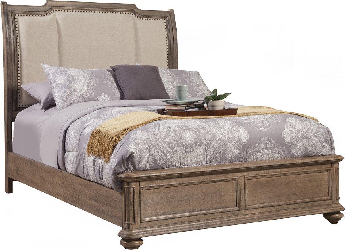 Alpine Furniture Beds - Melbourne Queen Sleigh Bed French Truffle