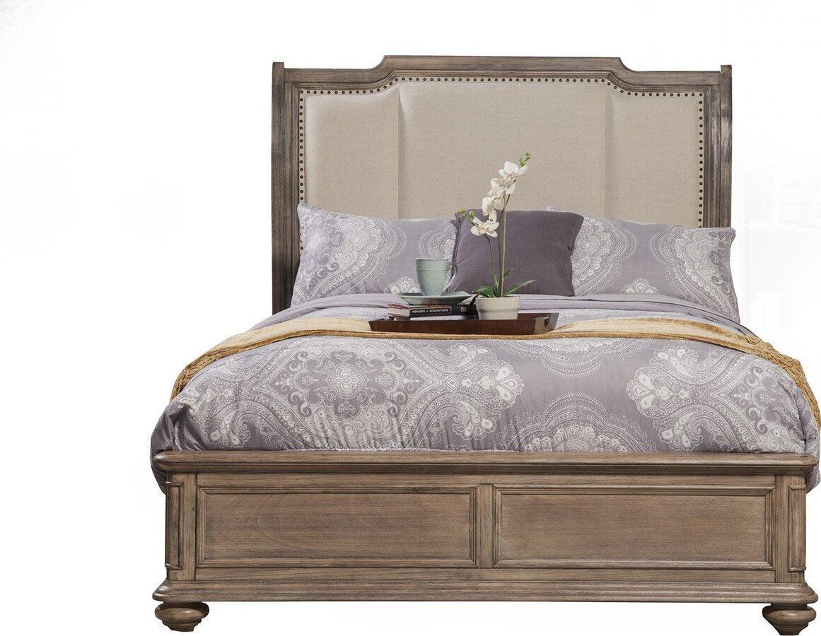 Alpine Furniture Beds - Melbourne Queen Sleigh Bed French Truffle