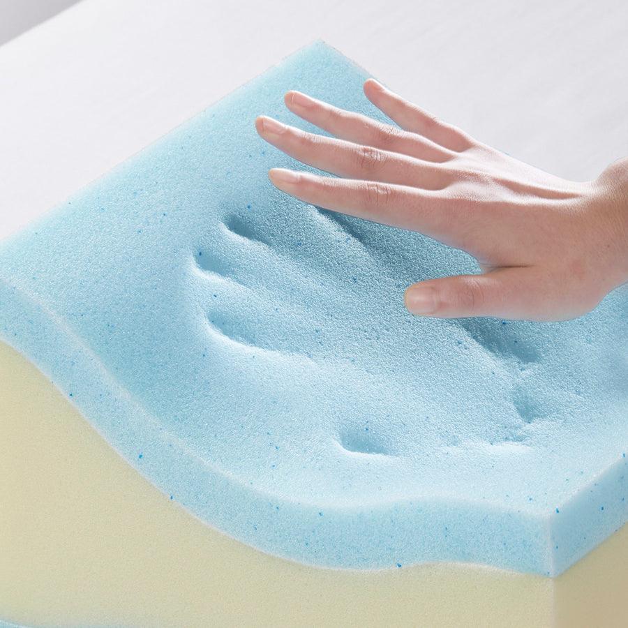 Olliix.com Pillows - Memory Casual Foam Knee Pillow 11x8.5.x7" White