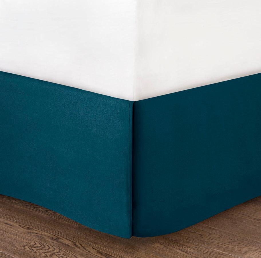 Olliix.com Comforters & Blankets - Mercia 7 Piece Reversible Cotton 26 " W Sateen Comforter Set Teal Queen