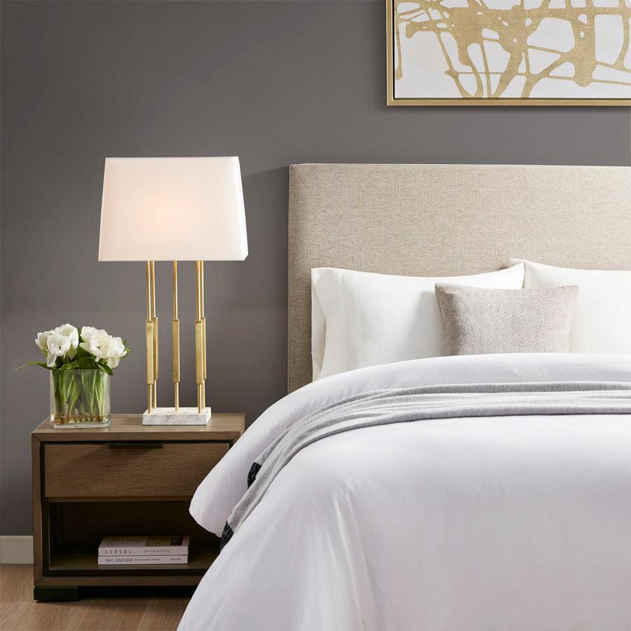 Olliix.com Table Lamps - Metal Table Lamp Gold|White MT153-0068