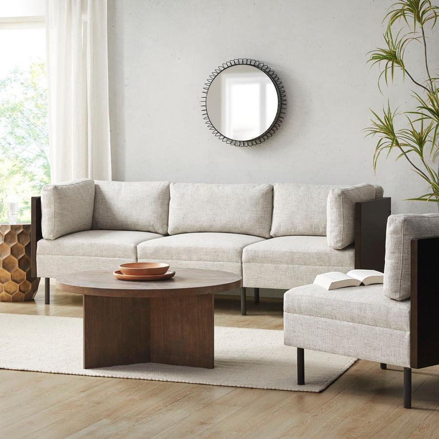 Olliix.com Accent Chairs - Metro Modular Corner Chair Brown