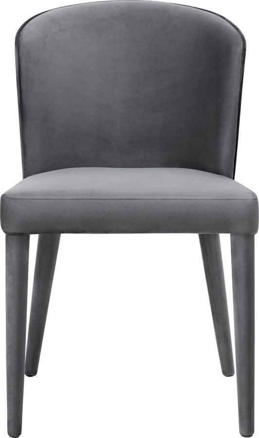Tov Furniture Dining Chairs - Metropolitan Grey Velvet Chair