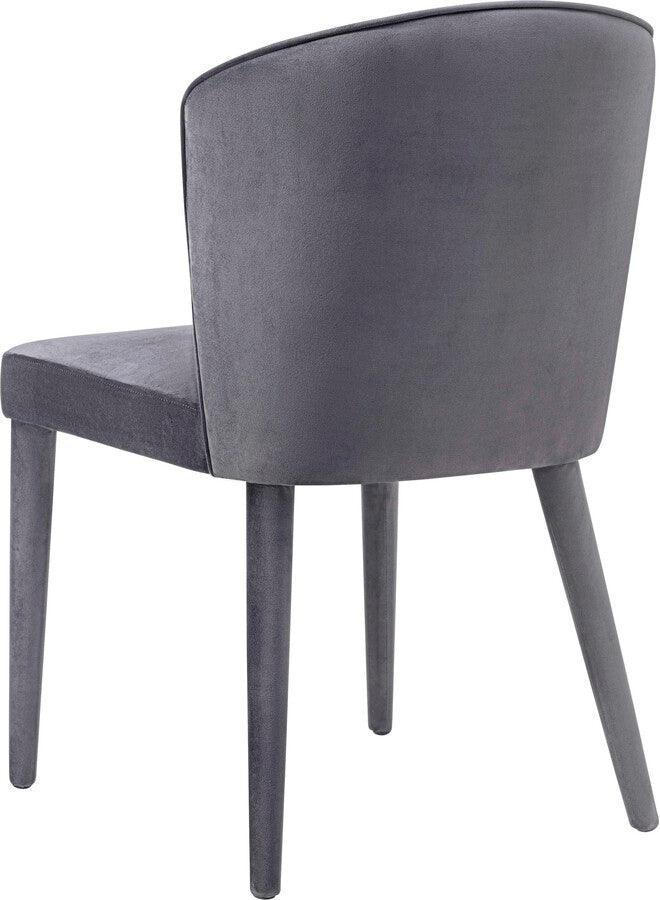 Tov Furniture Dining Chairs - Metropolitan Grey Velvet Chair