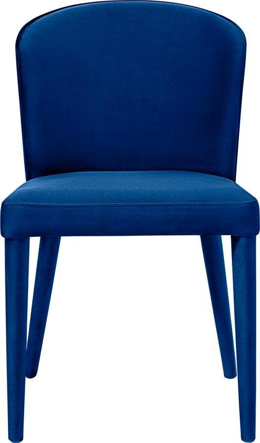 Tov Furniture Accent Chairs - Metropolitan Navy Velvet Chair