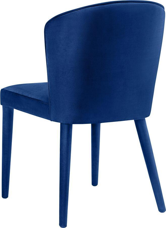Tov Furniture Accent Chairs - Metropolitan Navy Velvet Chair
