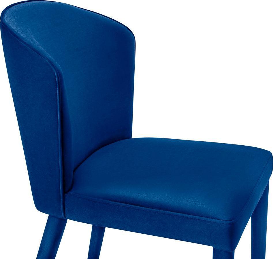 Tov Furniture Accent Chairs - Metropolitan Navy Velvet Chair