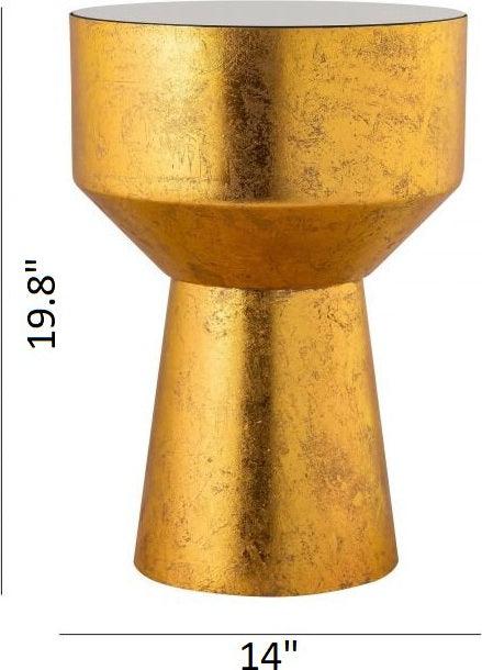 Tov Furniture Side & End Tables - Mia Handpainted Side Table Gold