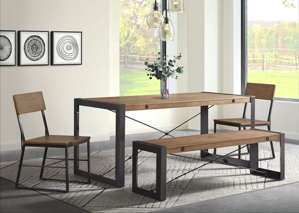 Elements Benches - Micah Dining Bench in Walnut