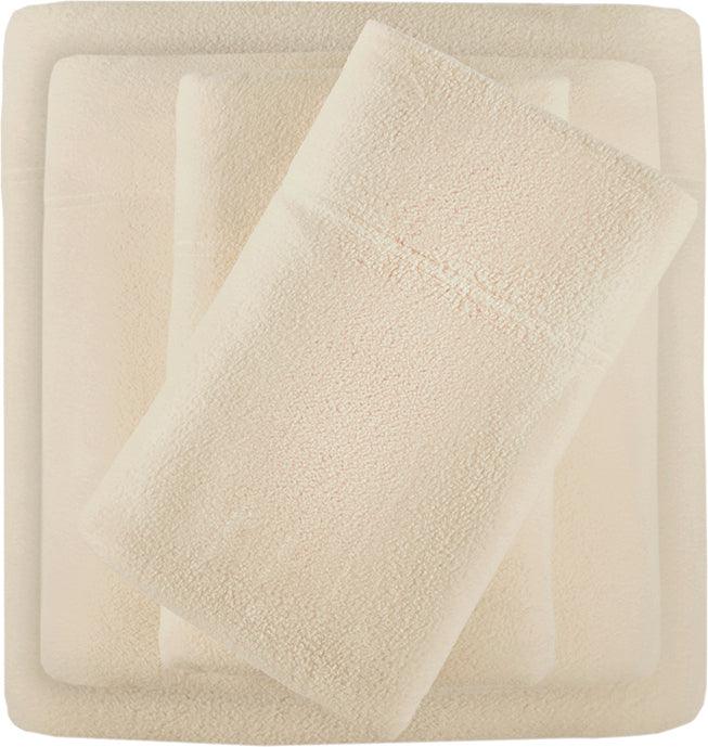 Olliix.com Sheets & Sheet Sets - Micro Fleece California King Sheet Set Khaki