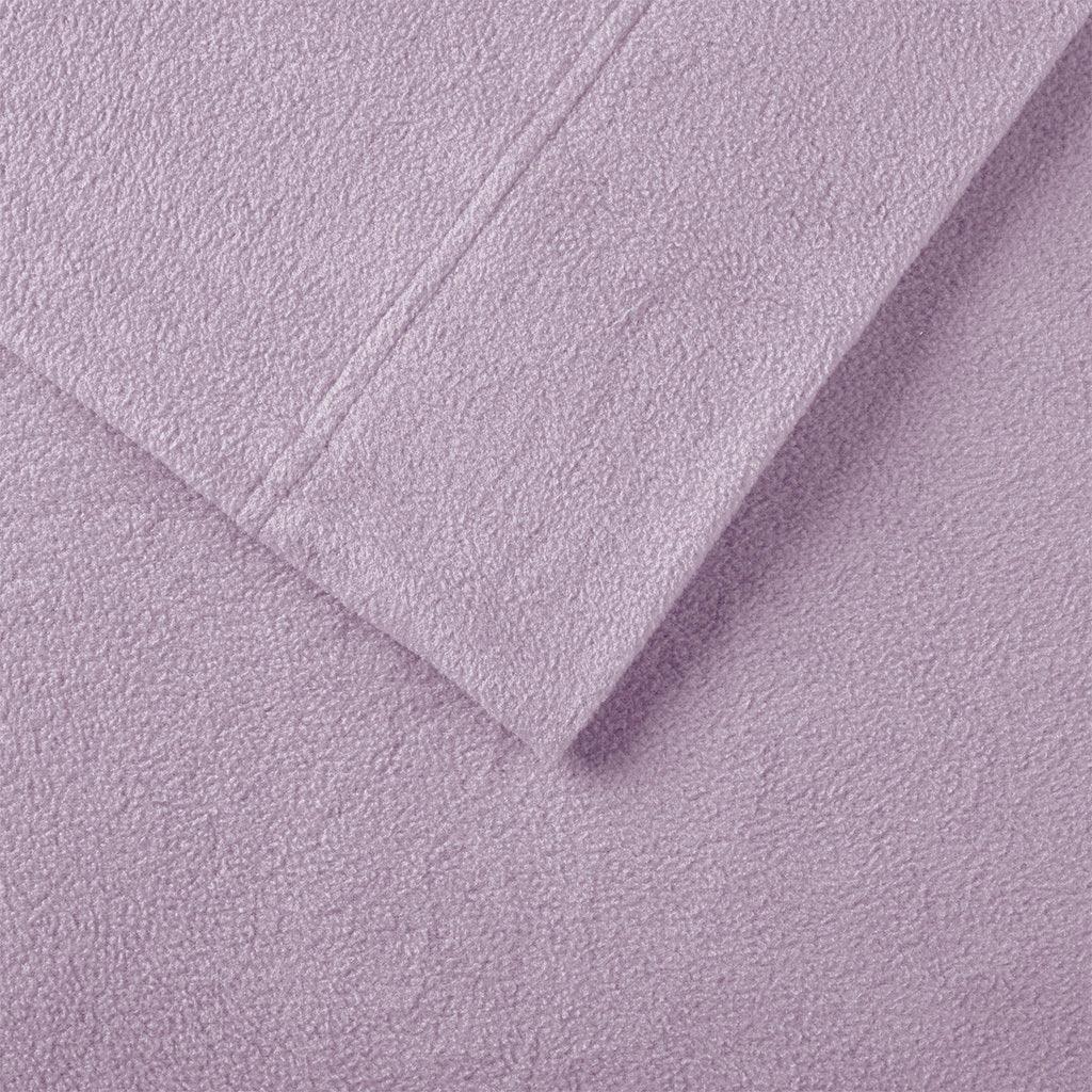 Olliix.com Sheets & Sheet Sets - Micro Fleece California King Sheet Set Lavender