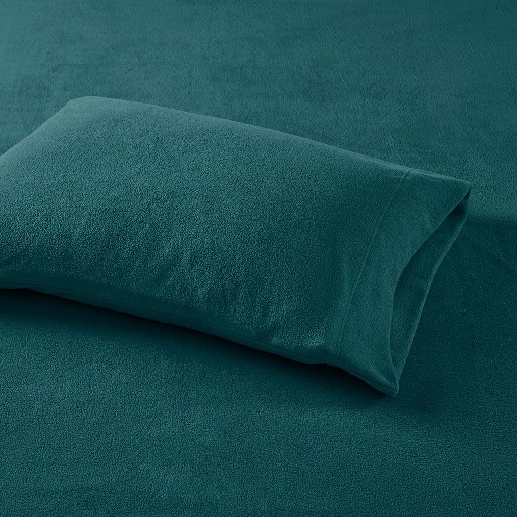 Olliix.com Sheets & Sheet Sets - Micro Fleece Full Sheet Set Teal