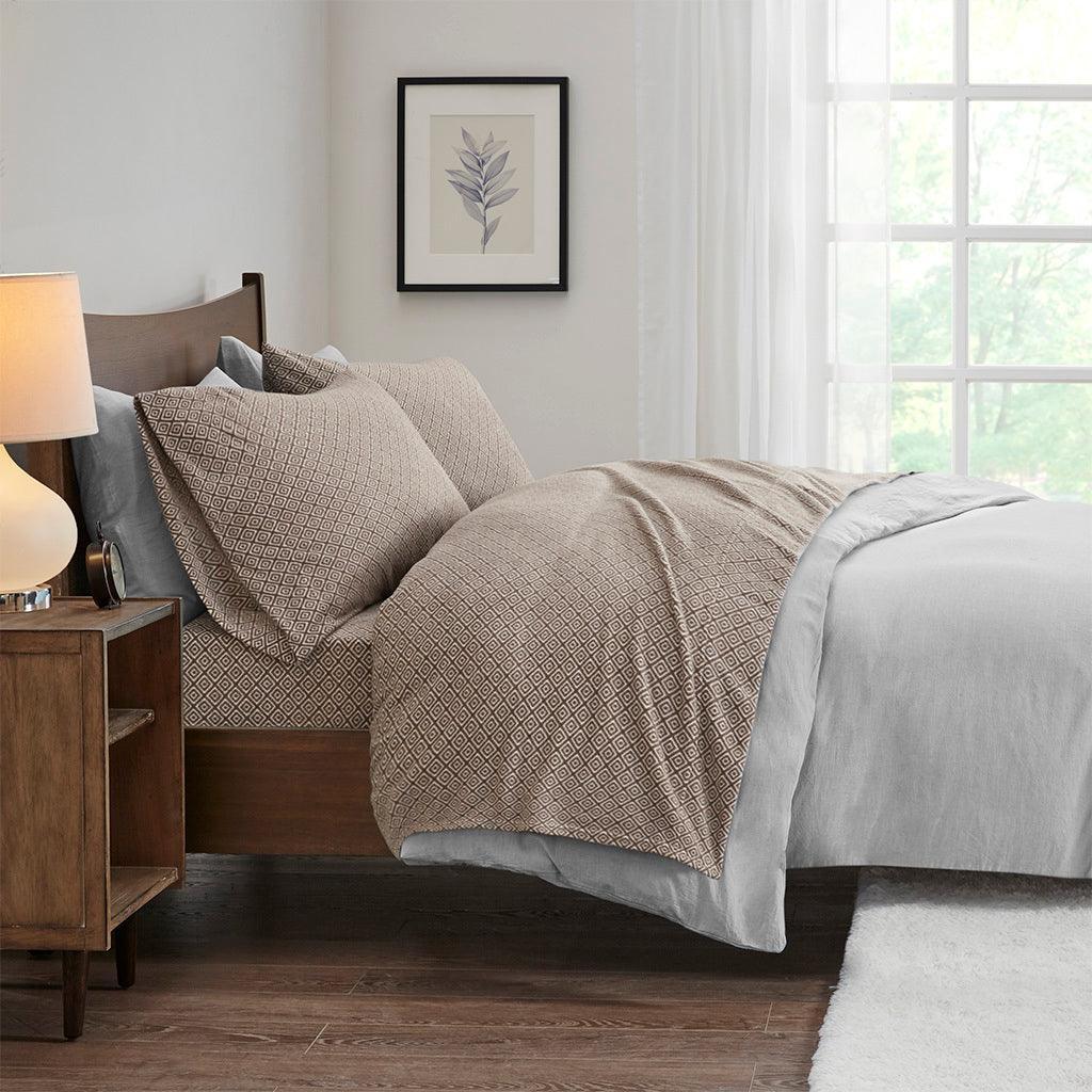 Olliix.com Sheets & Sheet Sets - Micro Fleece Twin Sheet Set Brown