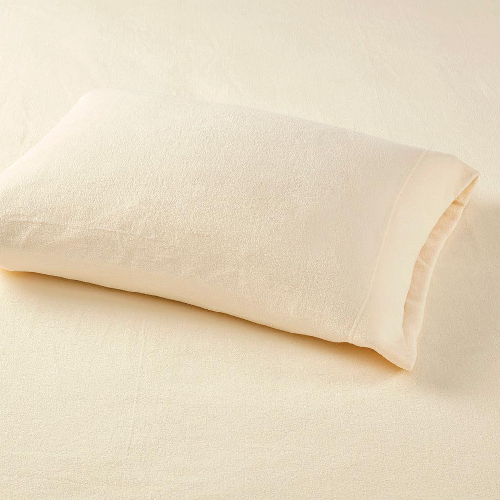 Olliix.com Sheets & Sheet Sets - Micro Fleece Twin Sheet Set Ivory