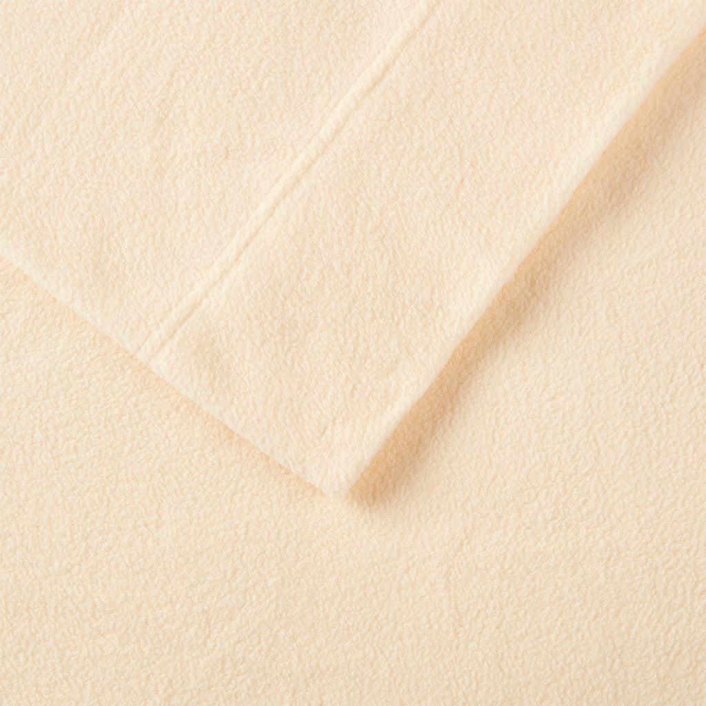 Olliix.com Sheets & Sheet Sets - Micro Fleece Twin Sheet Set Ivory